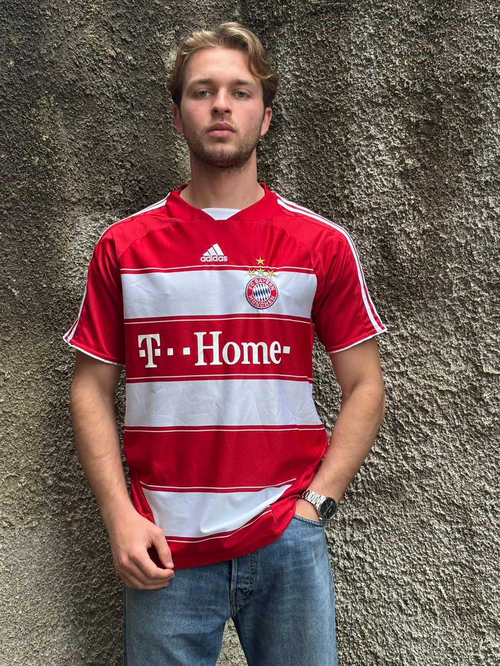 Maglia Vintage Bayern Monaco Home 2007/2008 Adidas T-Home