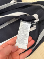 Polo Nike Uomo Nera a Righe con Logo Ricamato – Regular Fit