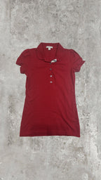 Polo Burberry Rossa Vintage