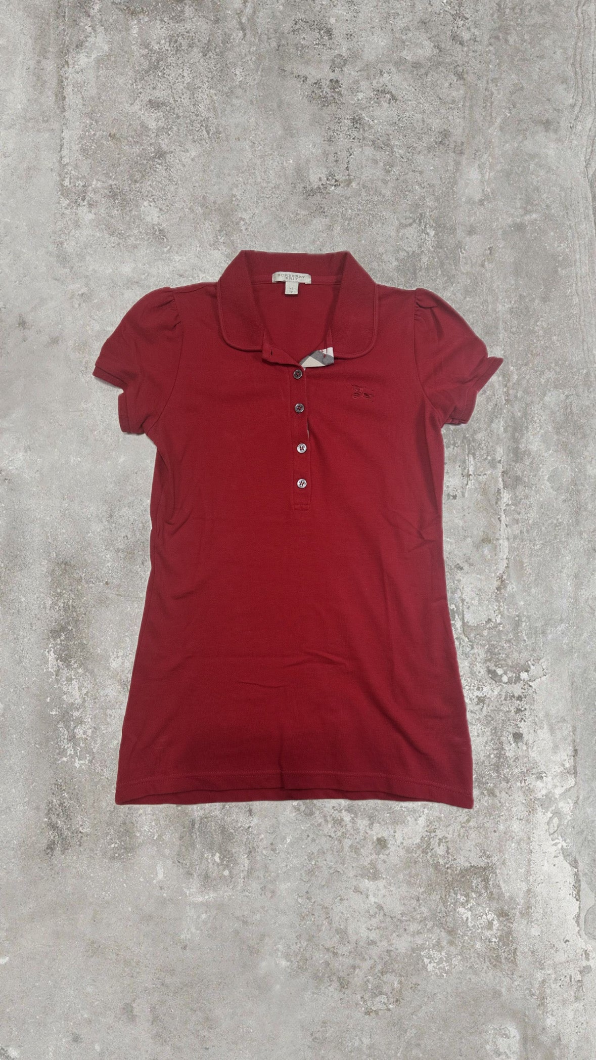 Polo Burberry Rossa Vintage