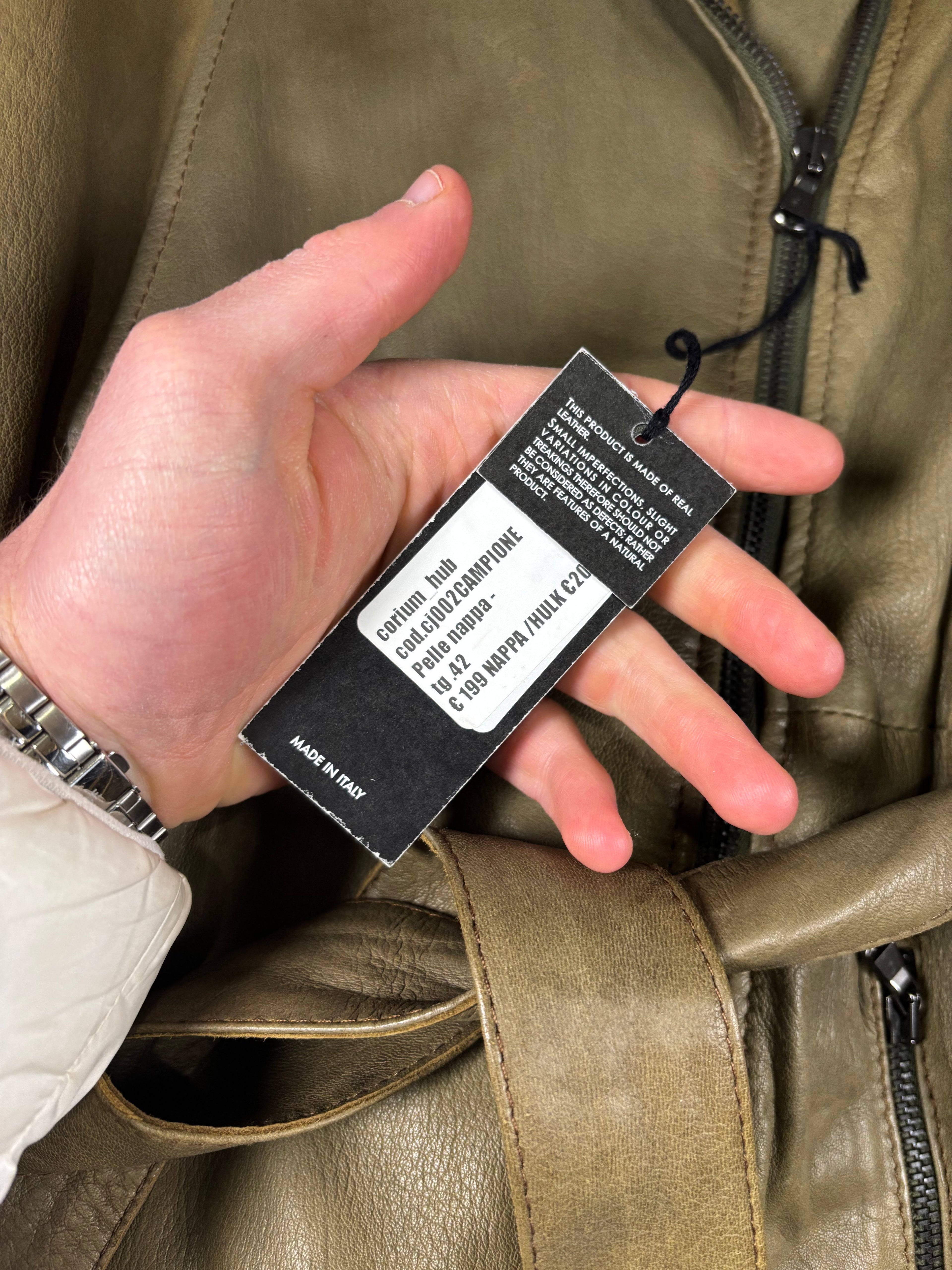 Cappotto 100% Pelle Nappa