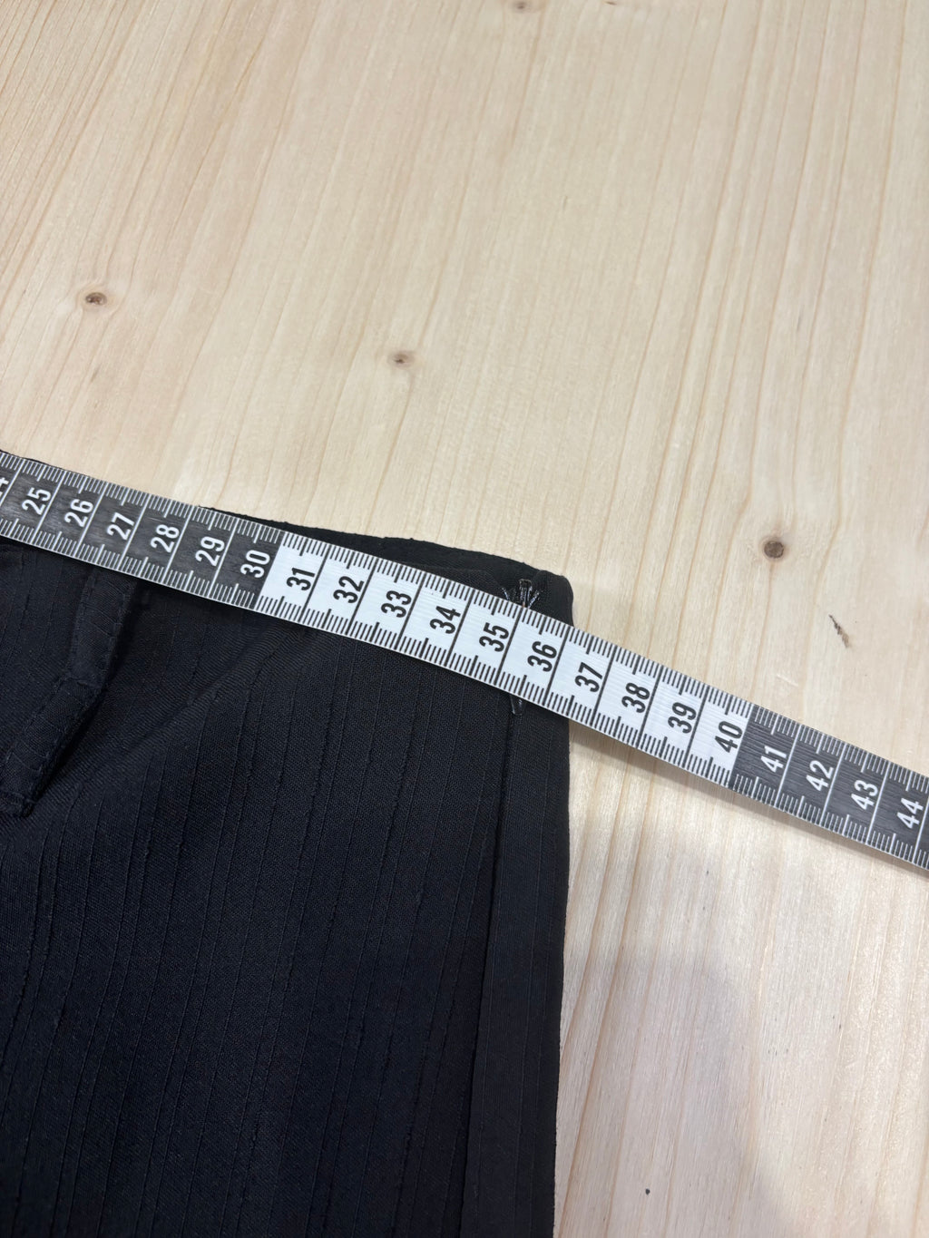 Pantalone Nero Flare Donna Vita Alta Y2K Vintage