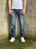 Carhartt Vintage Blue Wash Denim Jeans Straight Leg