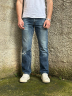 Carhartt Vintage Blue Wash Denim Jeans Straight Leg