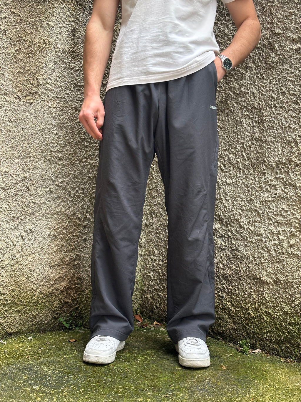 Reebok Vintage Trackpants Grigio Antracite Loose Fit
