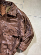 Bomber Vintage 80s in Pelle