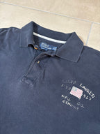Polo Ralph Lauren Navy Flag Print Polo Shirt