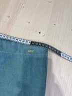 Pantalone Capri Donna Azzurro con Laccio Vintage