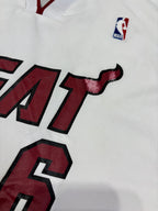 Miami Heat LeBron James #6 White NBA Jersey
