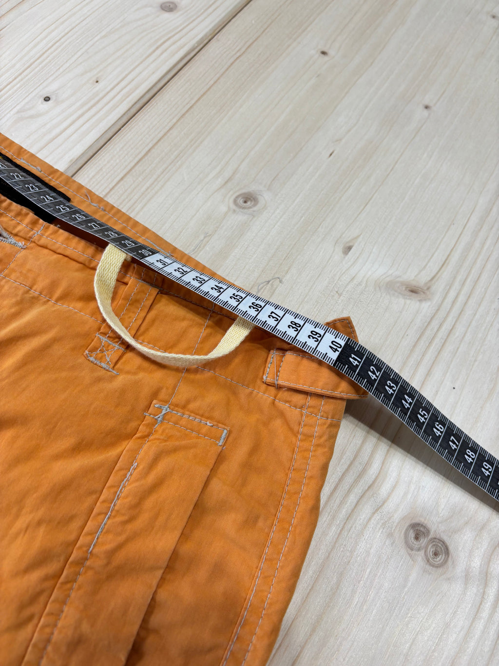 Pantalone Cargo Donna Arancione Vita Bassa / Y2K