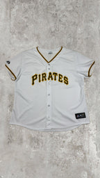 Majestic Pittsburgh Pirates White Button-Up Baseball Jersey