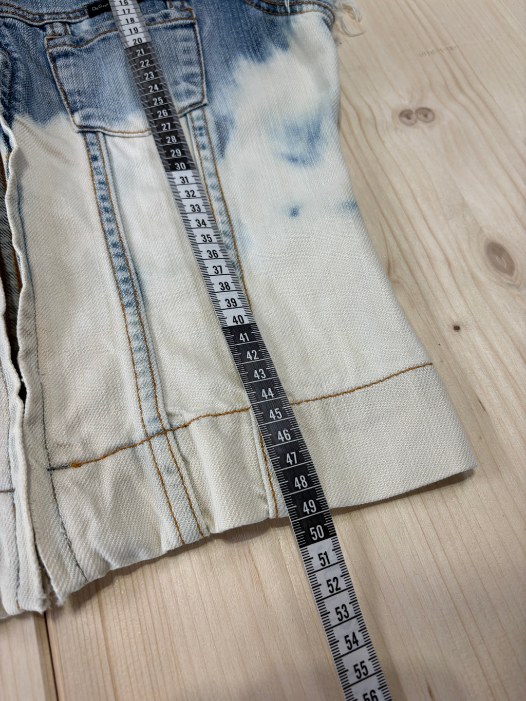 Gilet Donna D&G Denim Smanicato Tie-Dye Vintage