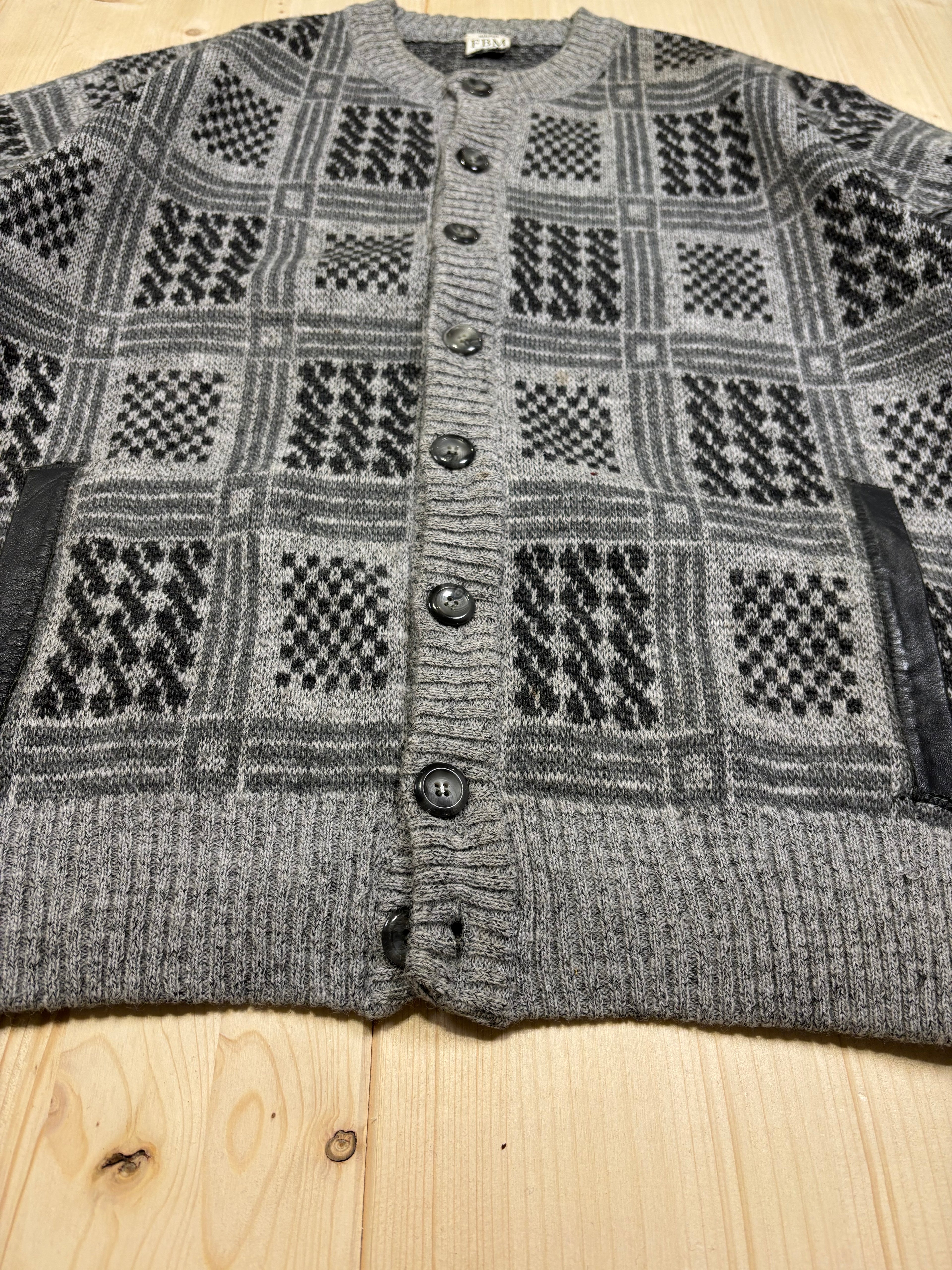 Cardigan Vintage Anni 90 in Misto Lana