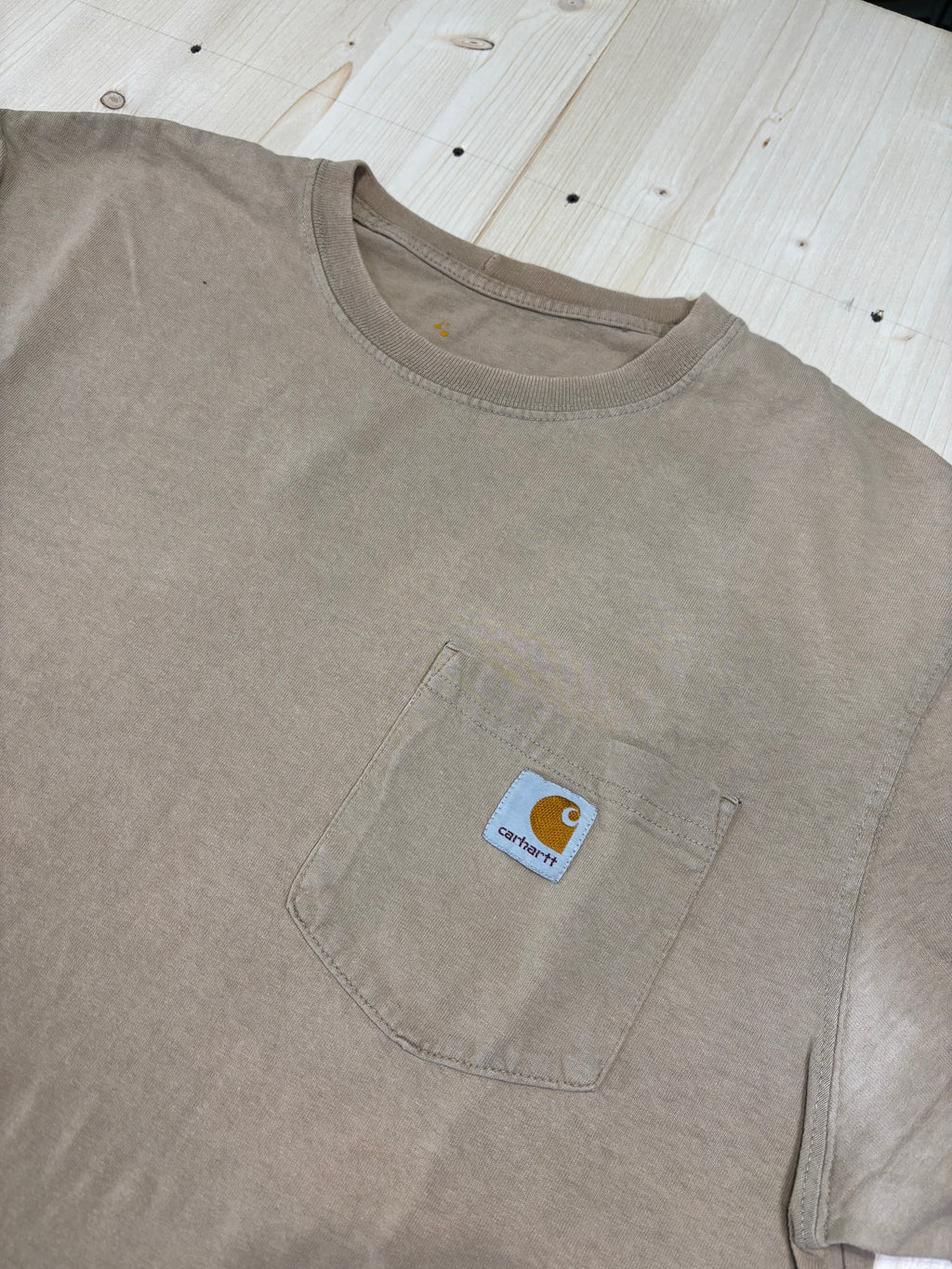 T-Shirt Carhartt Pocket Beige Vintage