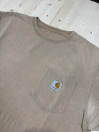 T-Shirt Carhartt Pocket Beige Vintage