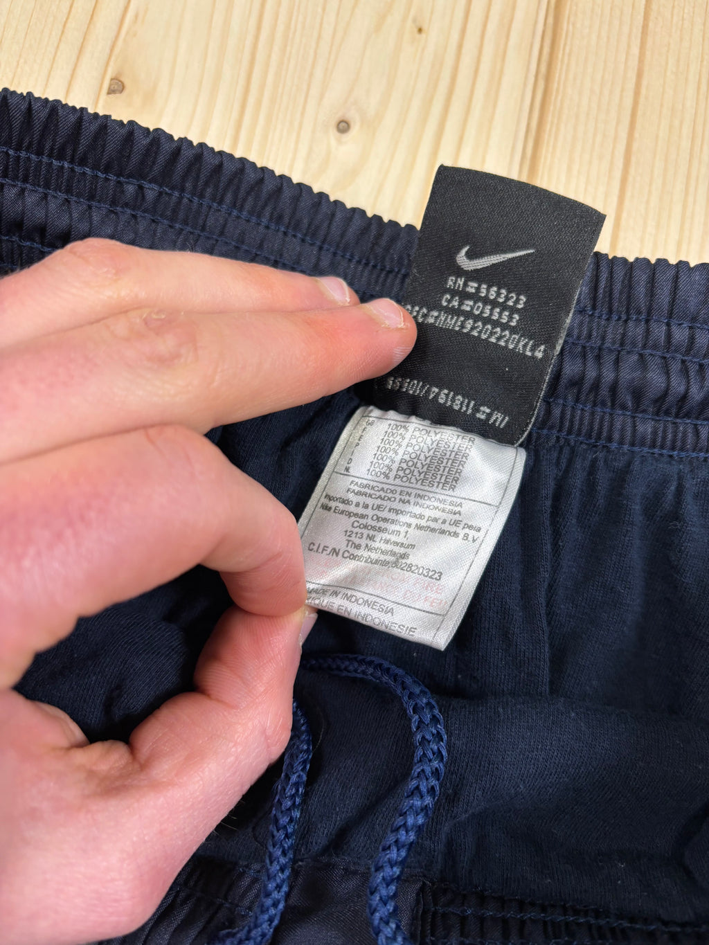 Nike Vintage Track Pants Blu Navy Loose Fit