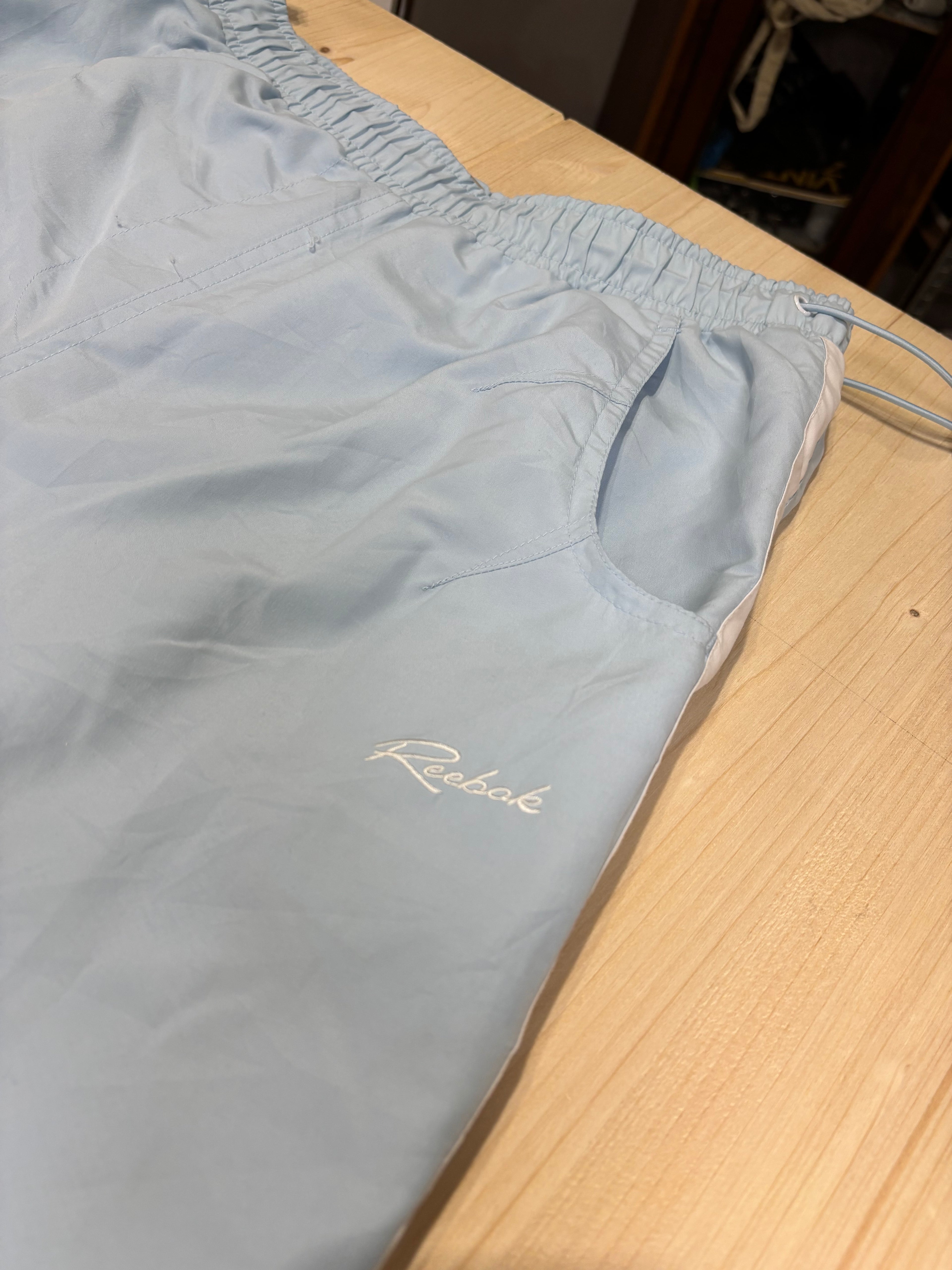 Reebok Vintage Blue Wide Leg Track Pants