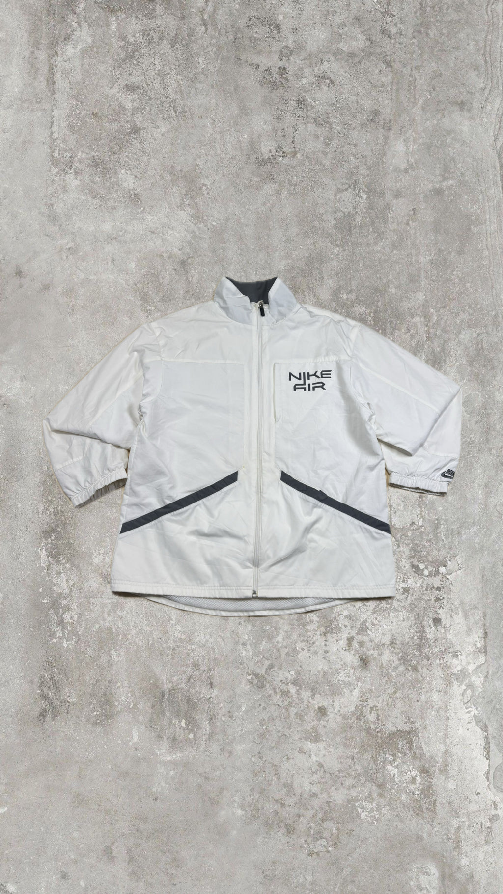 Nike Air White Full Zip Windbreaker Jacket
