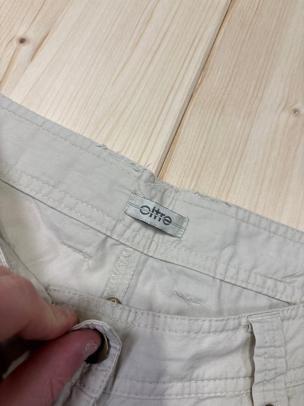 Pantalone Cargo Vintage Beige Oltre Donna