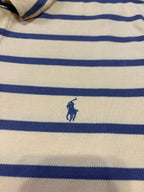 Polo Ralph Lauren Uomo Gialla a Righe Blu con Logo Ricamato