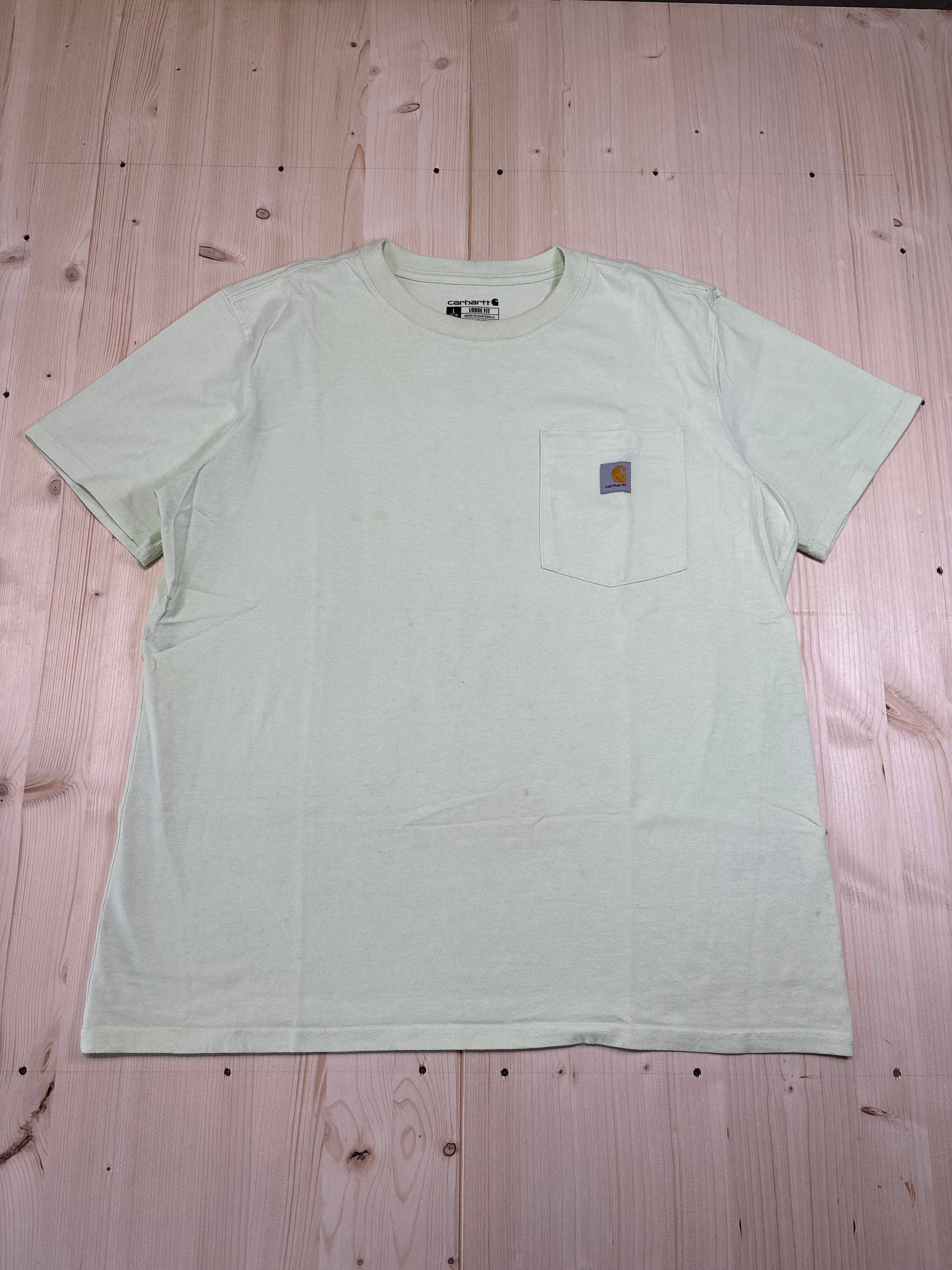 T-Shirt Carhartt Pocket Verde Chiaro Vintage