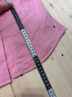Camicia Donna Tommy Hilfiger Vintage Rosa con Colletto Bianco
