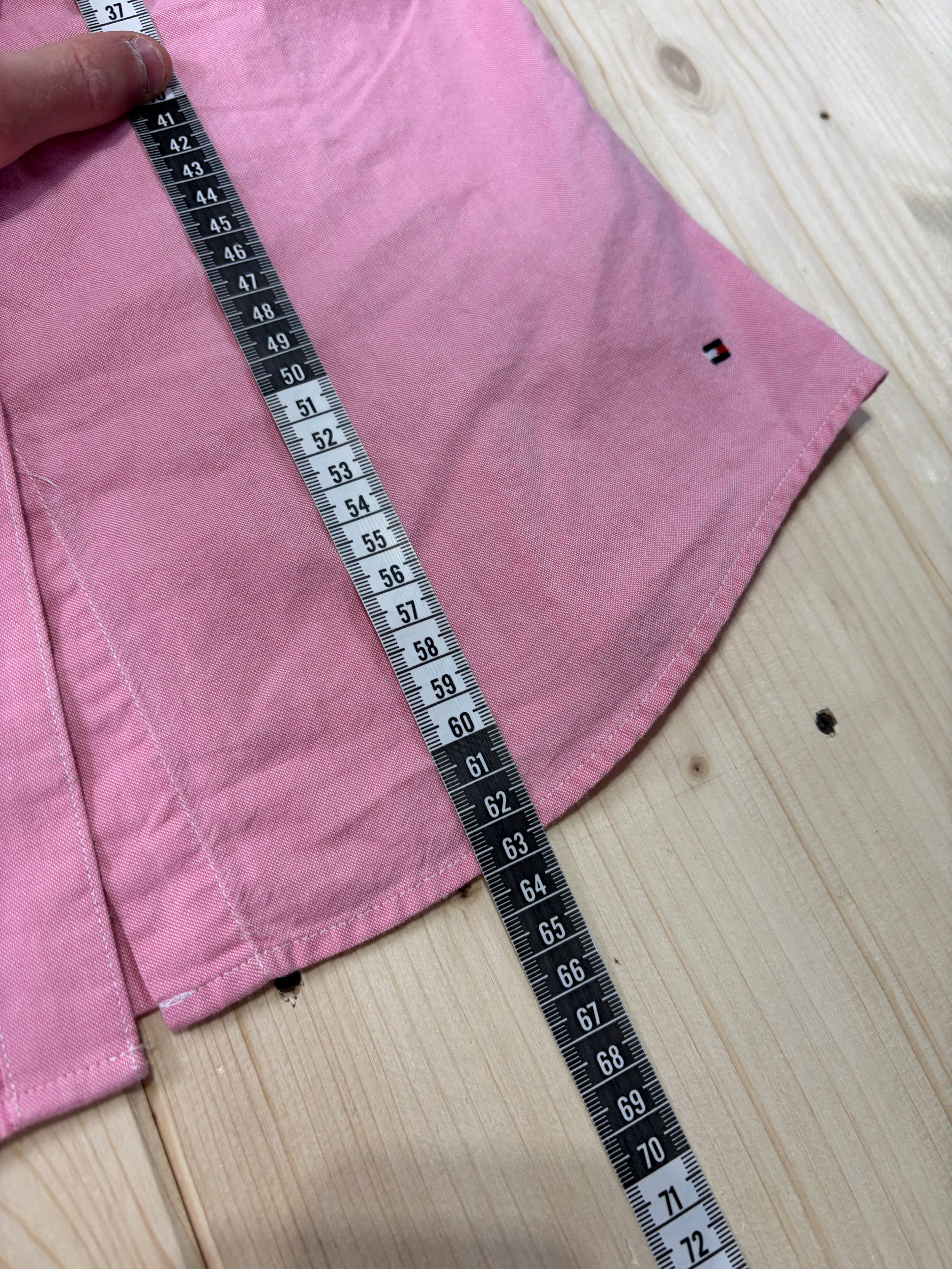 Camicia Donna Tommy Hilfiger Vintage Rosa con Colletto Bianco