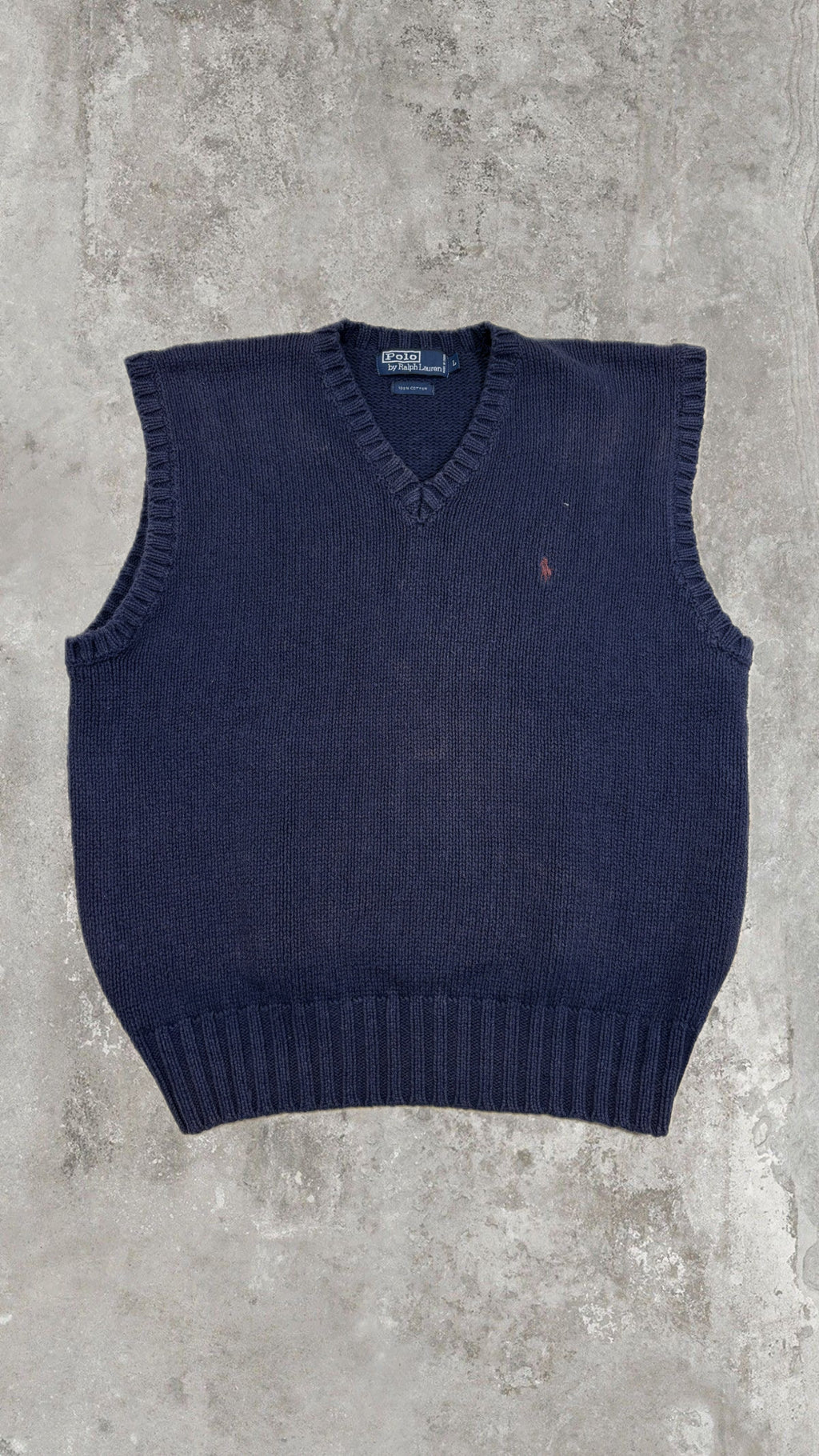 Polo Ralph Lauren Vintage Knit Vest – Navy Blue