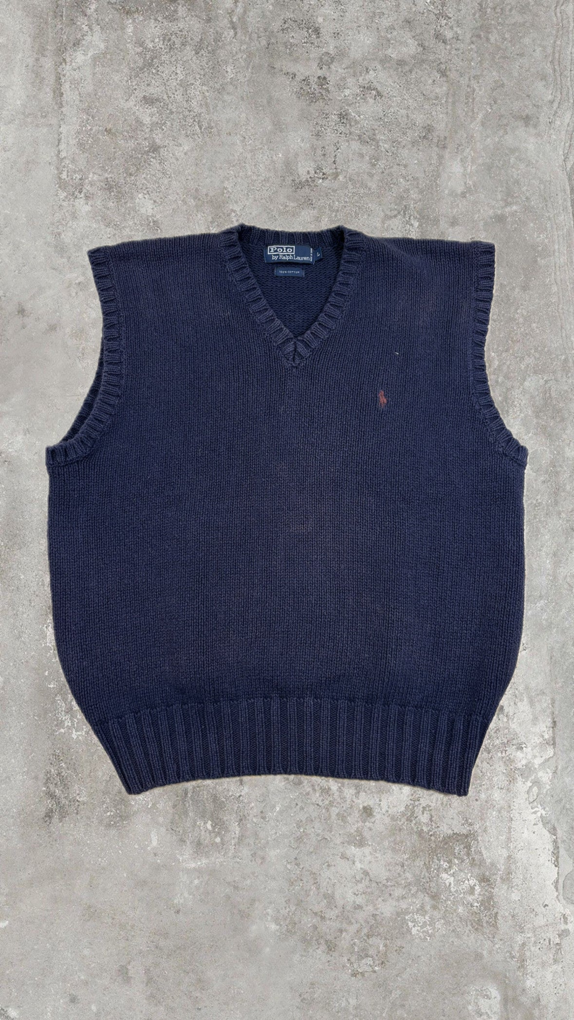 Polo Ralph Lauren Vintage Knit Vest – Navy Blue