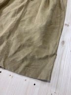 Gonna Midi Lino Benetton Vintage Beige Donna