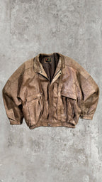 Bomber Vintage 80s in Pelle