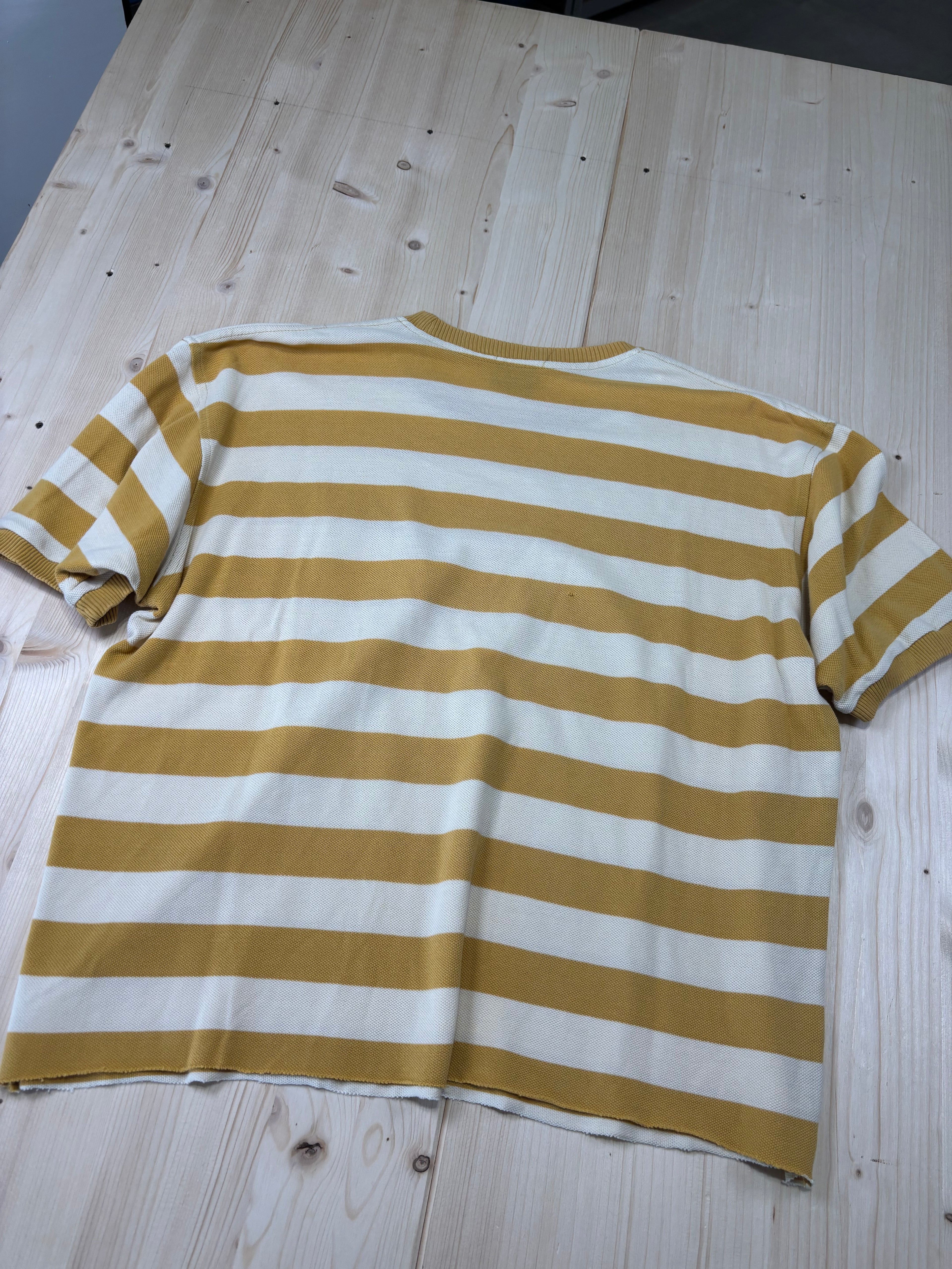 T-shirt Crop Emporio Armani Y2K Vintage a Righe