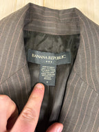 Banana Republic Brown Pinstripe Tailored Blazer