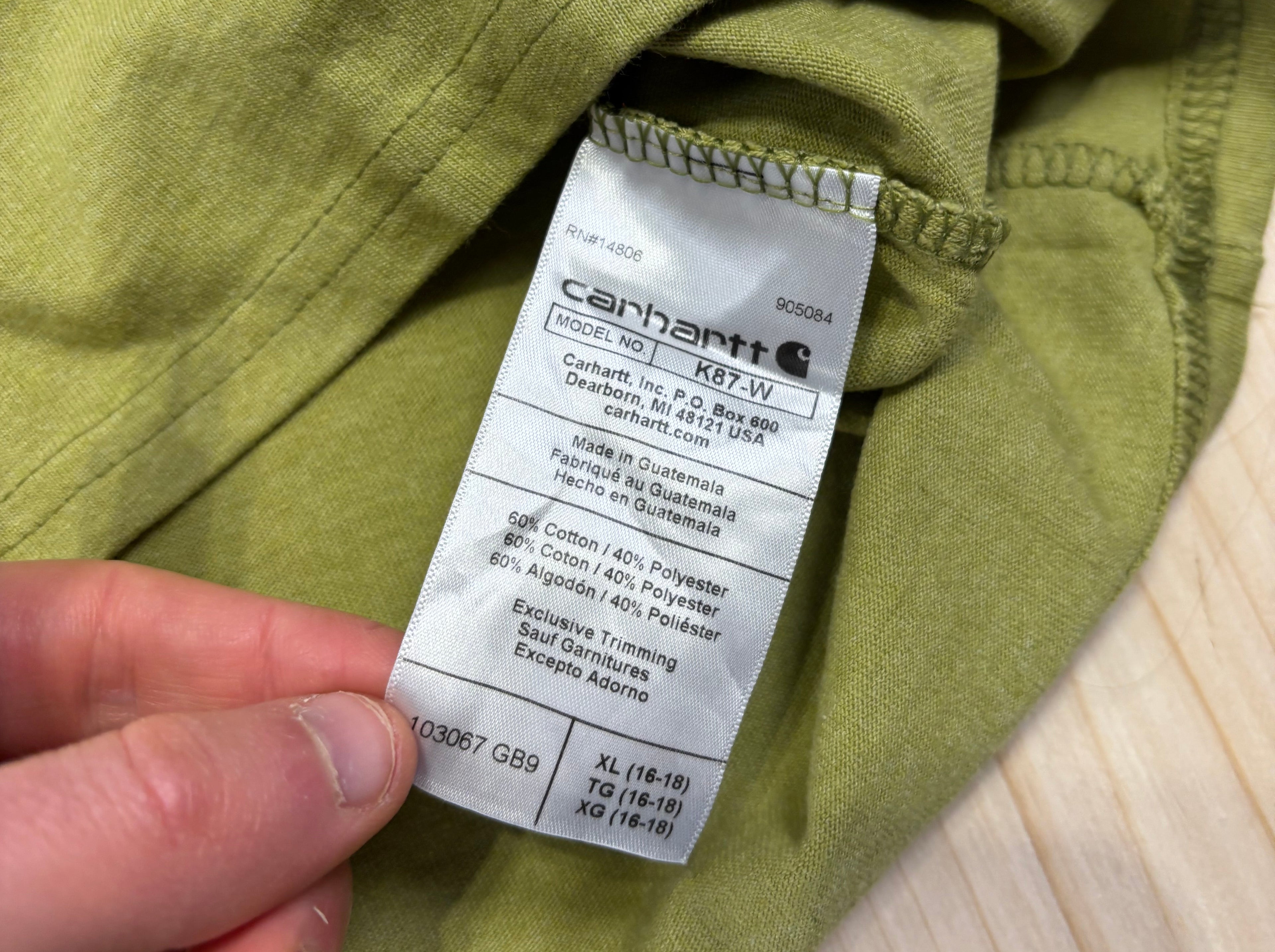 Carhartt Pocket T-Shirt Olive Green