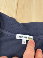 Polo Lacoste Vintage Blu Avio - Maglietta in Piqué Classica