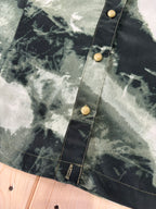 Camicia Donna Y2K Vintage Verde Effetto Tie-Dye