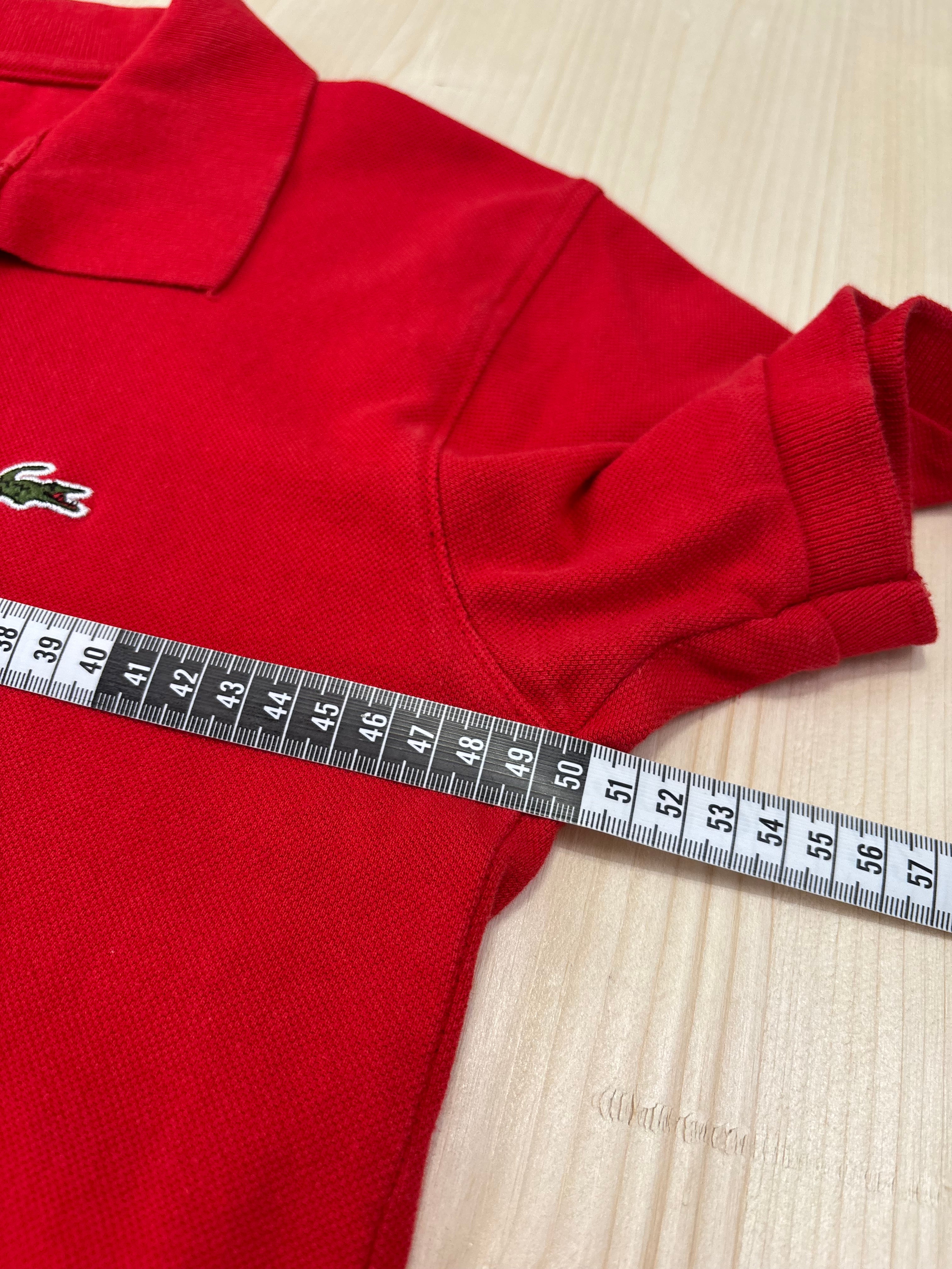 Polo Lacoste Uomo Rossa con Taschino e Logo Ricamato – Regular Fit
