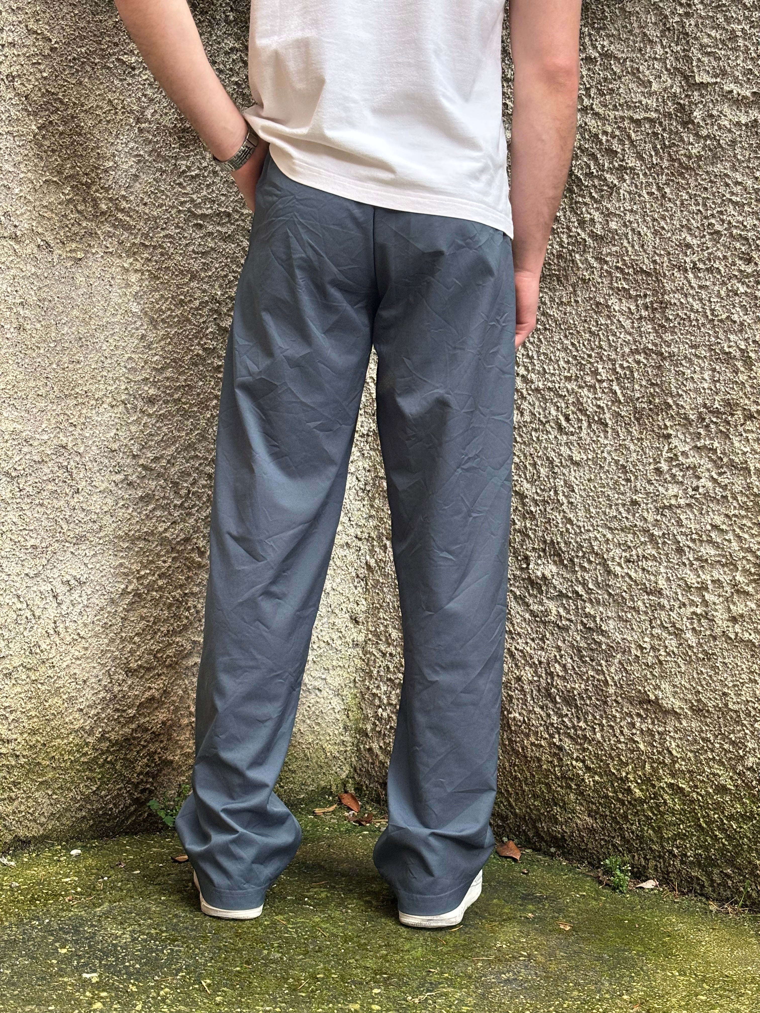 Adidas Vintage Track Pants Grigio Loose Fit