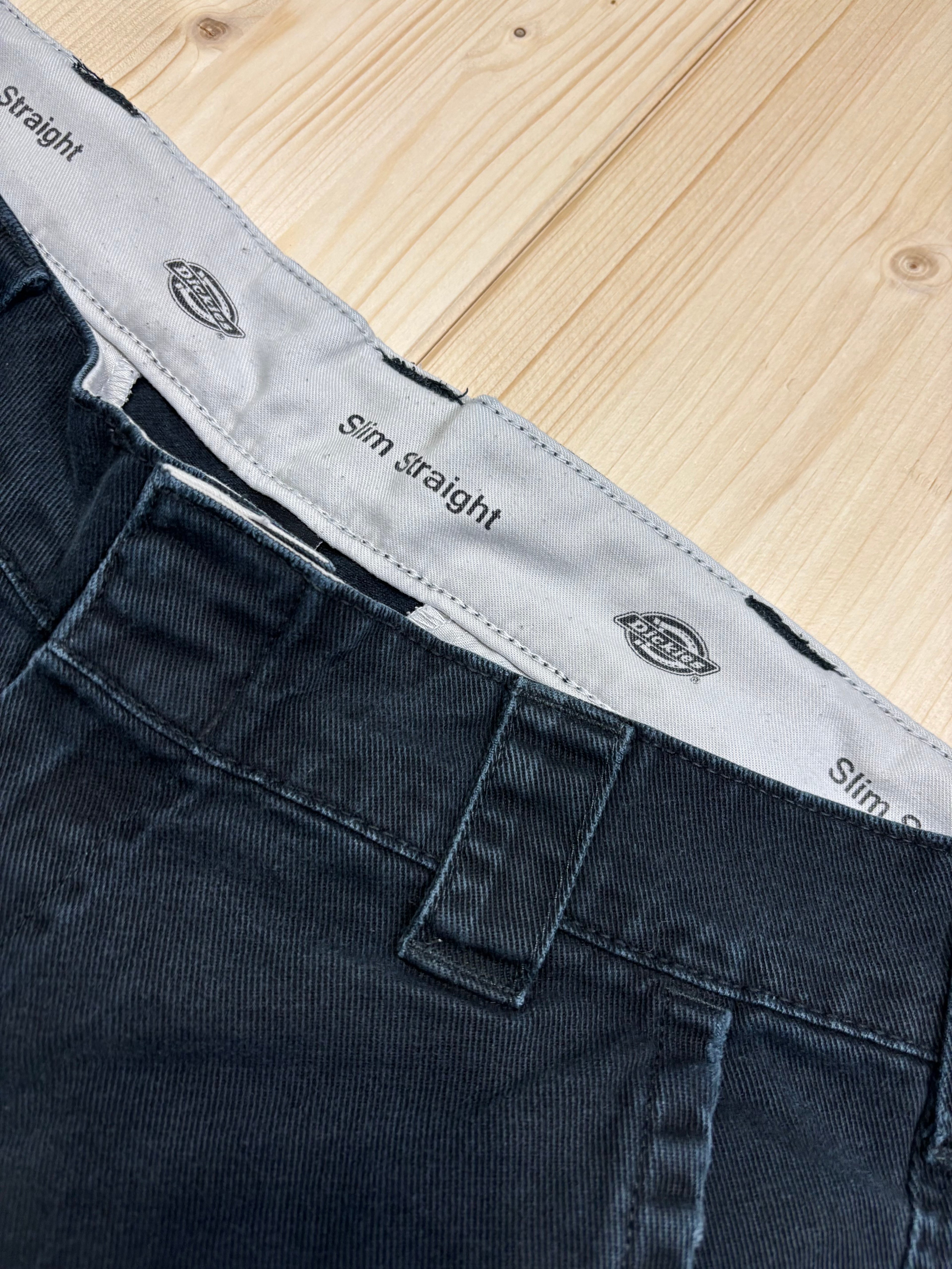 Dickies Slim Straight Pants Black – Pantalone Uomo Workwear Vintage