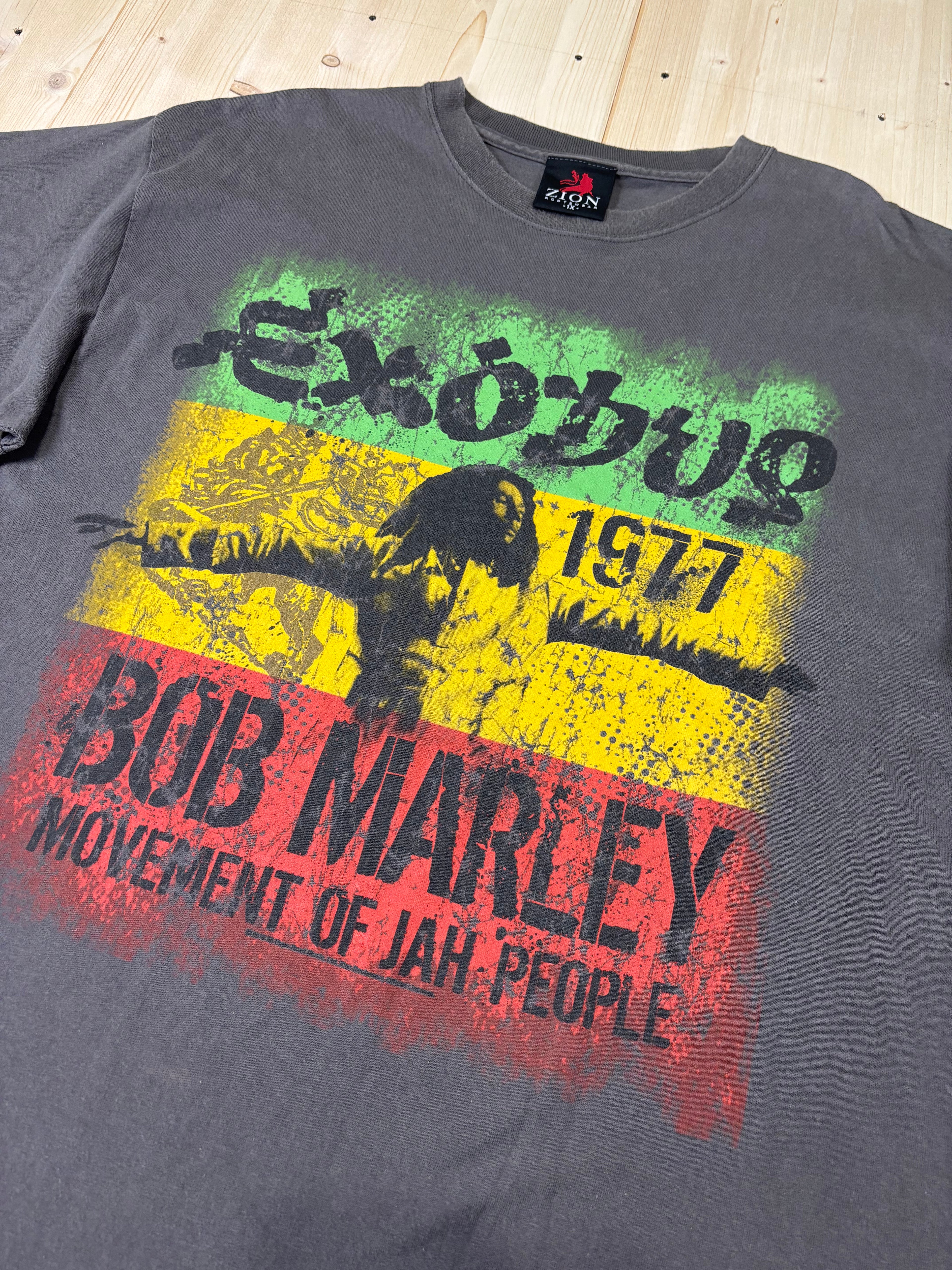 T-Shirt Bob Marley Exodus 1977 Grigia