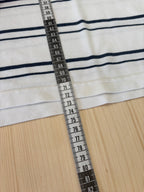 Polo Lacoste Uomo Bianca a Righe Blu con Logo Ricamato