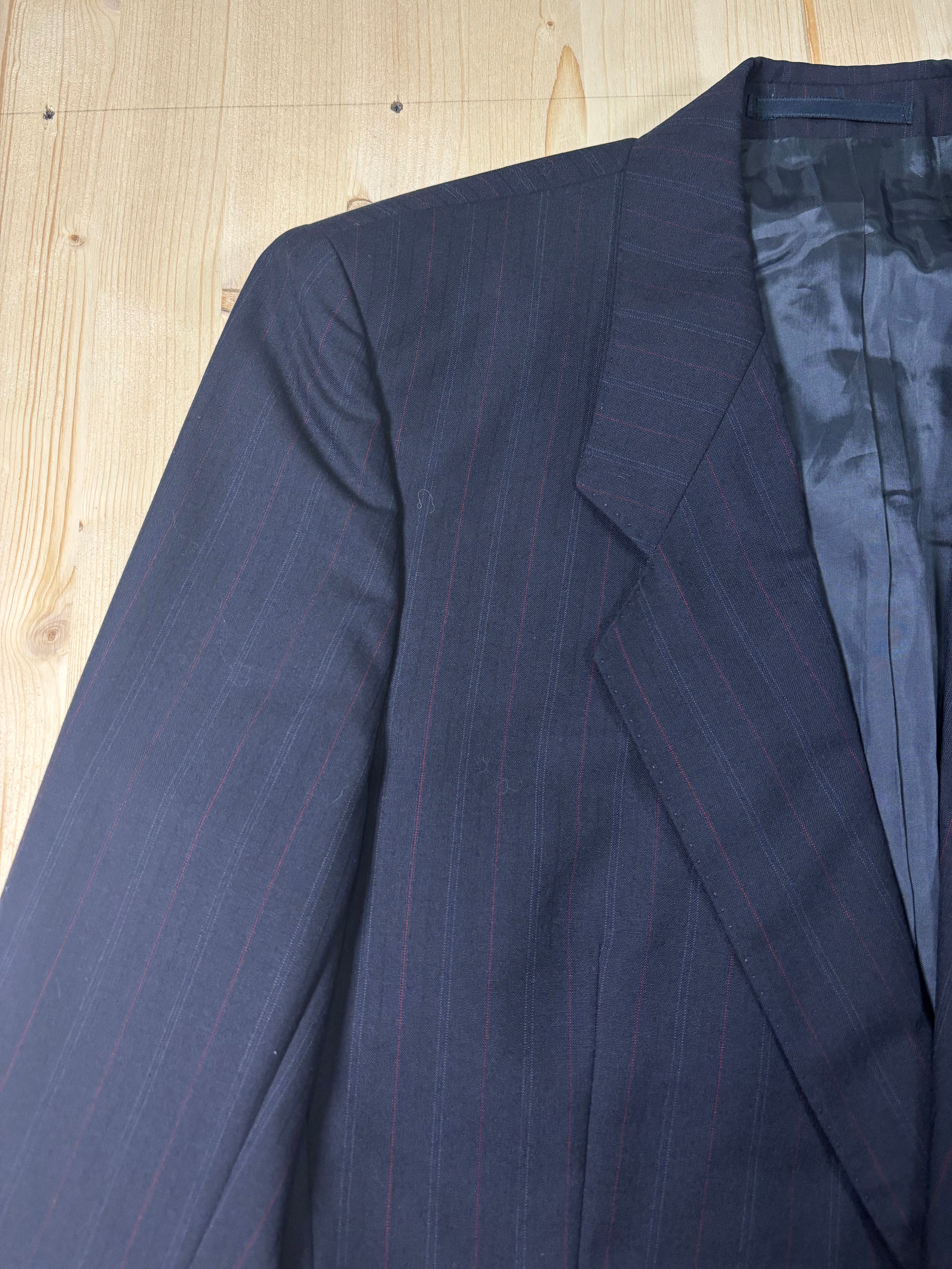BOSS by Hugo Boss Navy Pinstripe Pure New Wool Blazer