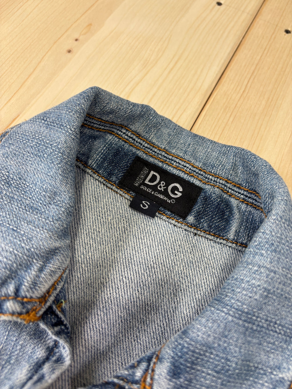 Gilet Donna D&G Denim Smanicato Tie-Dye Vintage