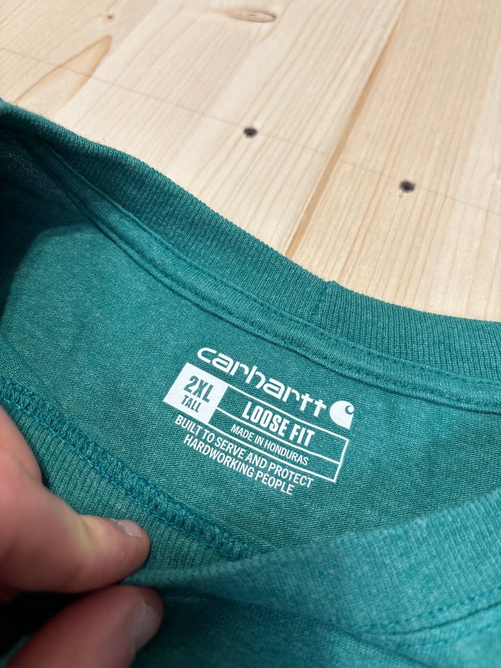 Carhartt Pocket T-Shirt Teal Green