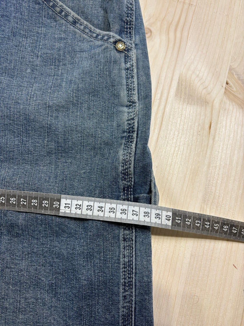 Bermuda Vintage Denim Carpenter Lee Dungarees