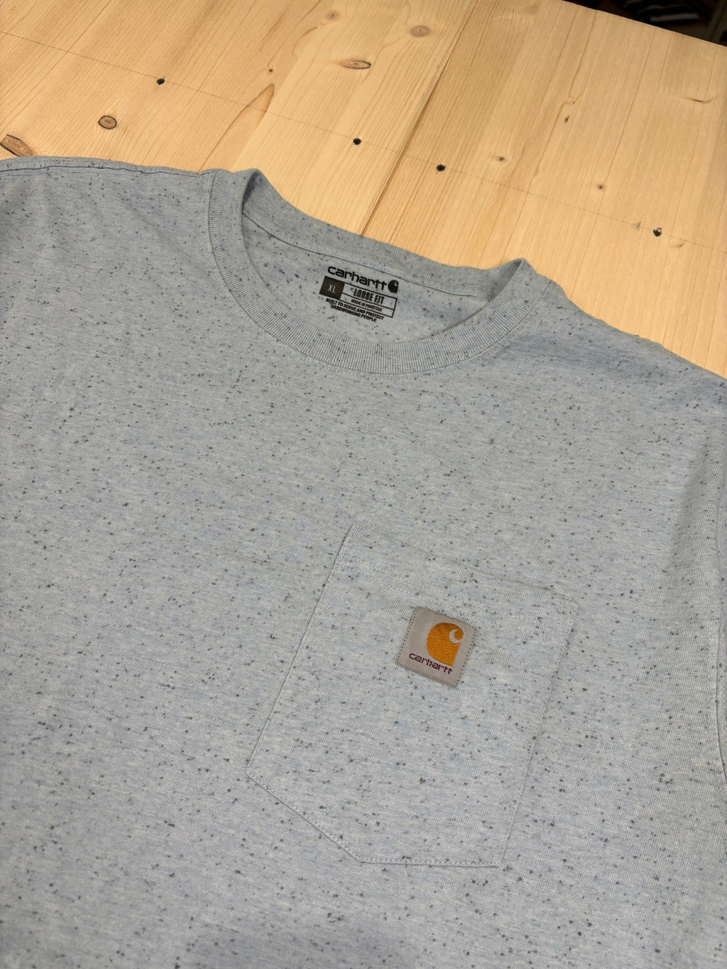 Carhartt Pocket T-Shirt Light Blue Nep