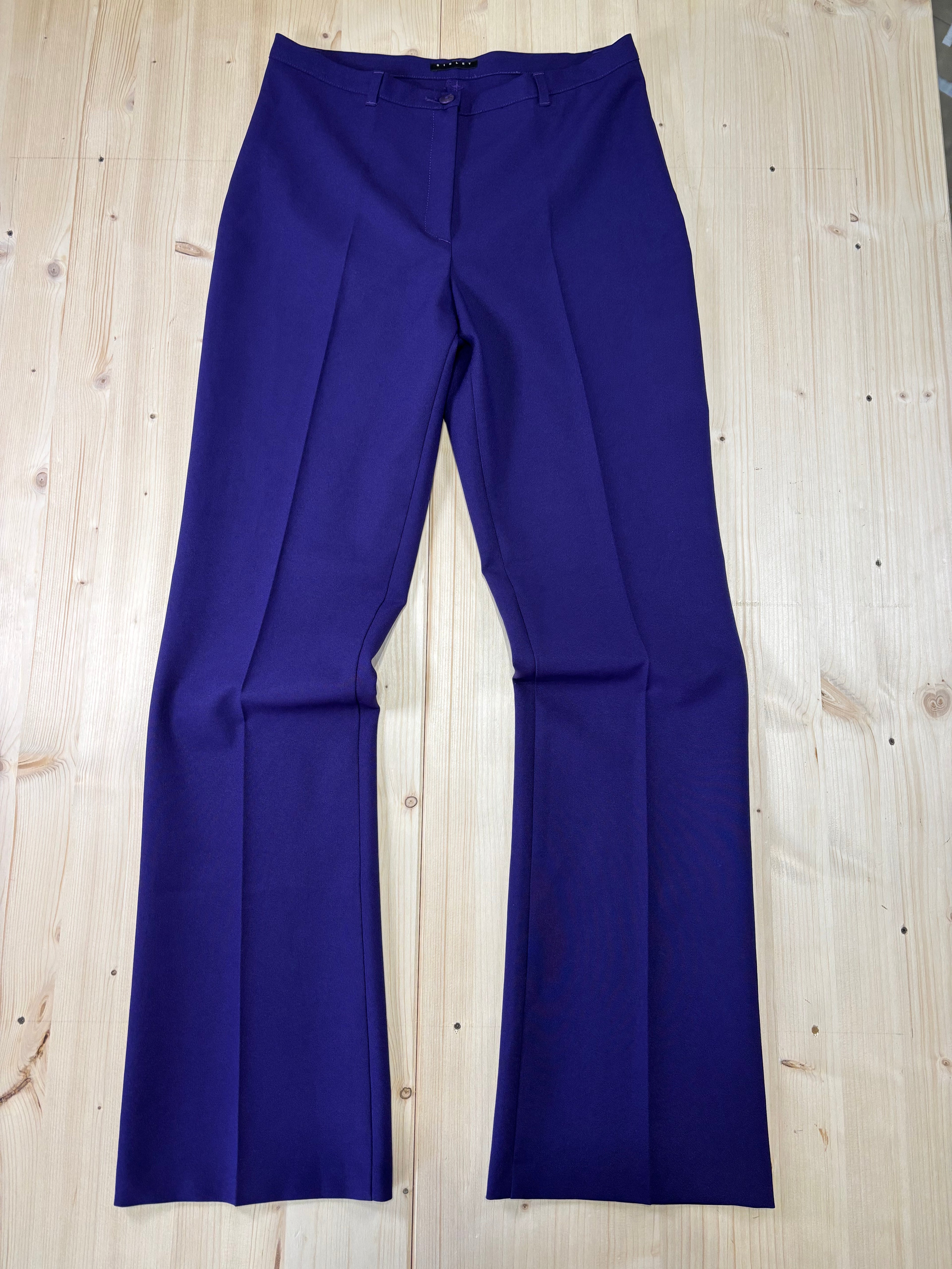 Pantalone Sisley Donna Viola Flare Vintage