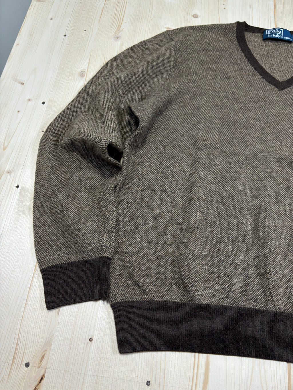Polo Ralph Lauren V-Neck Knit Sweater - Brown