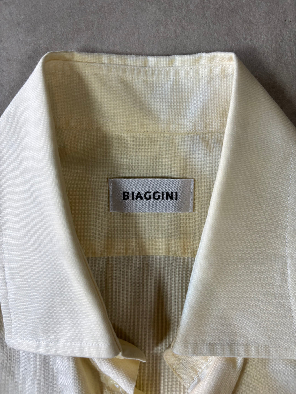 Biaggini Light Yellow Short Sleeve Shirt