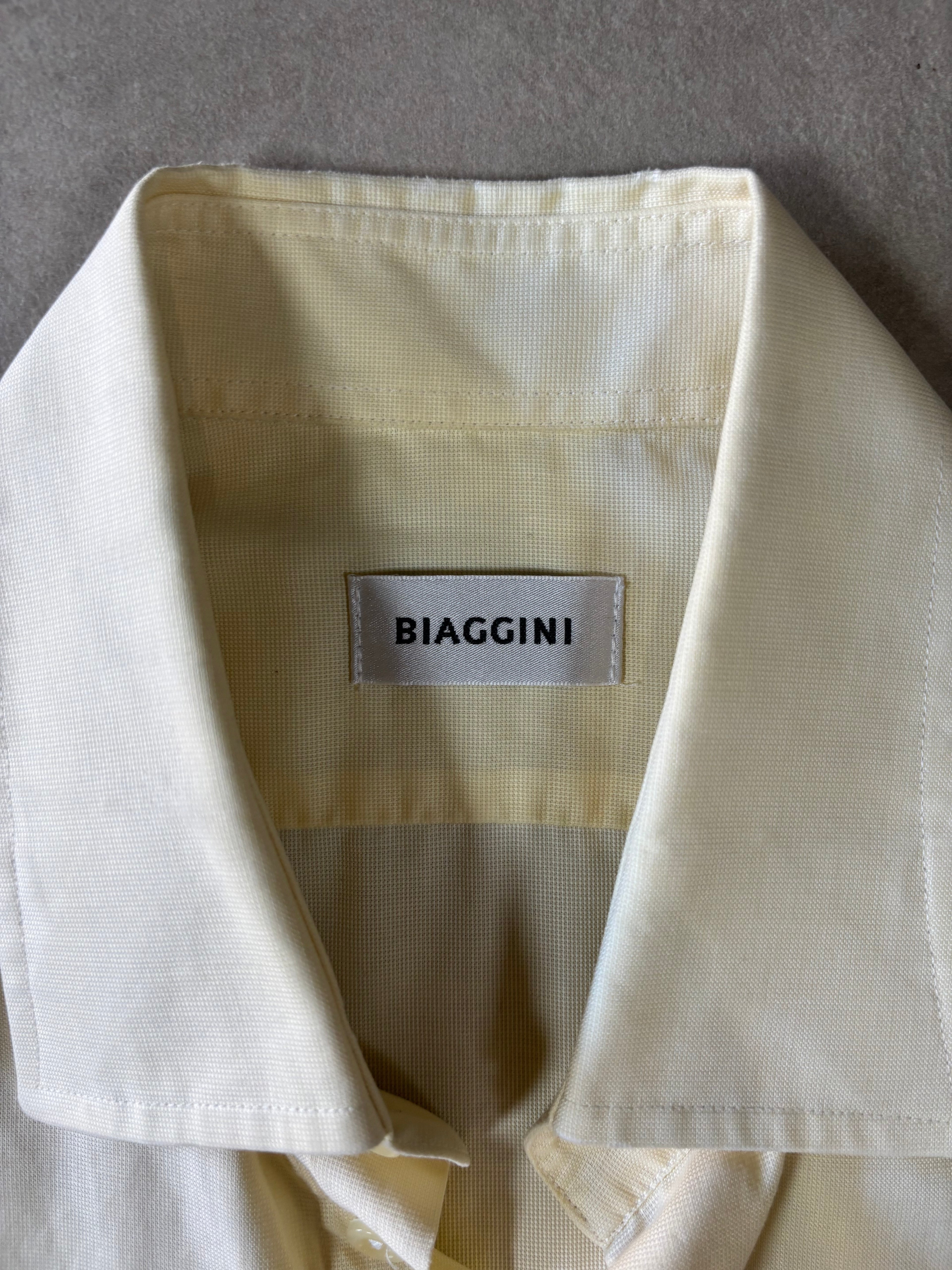 Biaggini Light Yellow Short Sleeve Shirt
